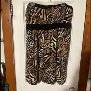 Strapless Cheetah Dress